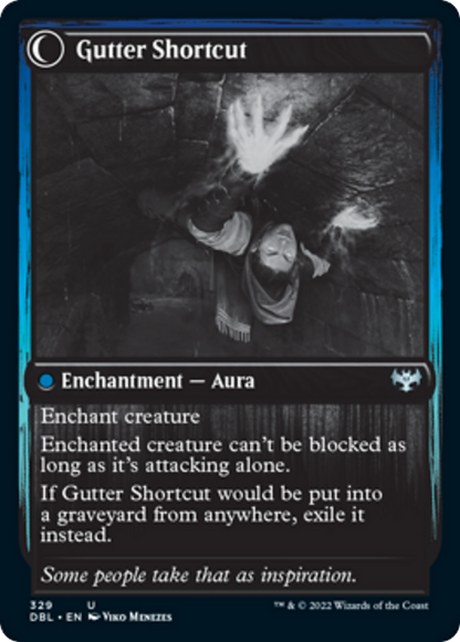 Gutter Skulker // Gutter Shortcut [329] [Innistrad: Double Feature] [Non-Foil]