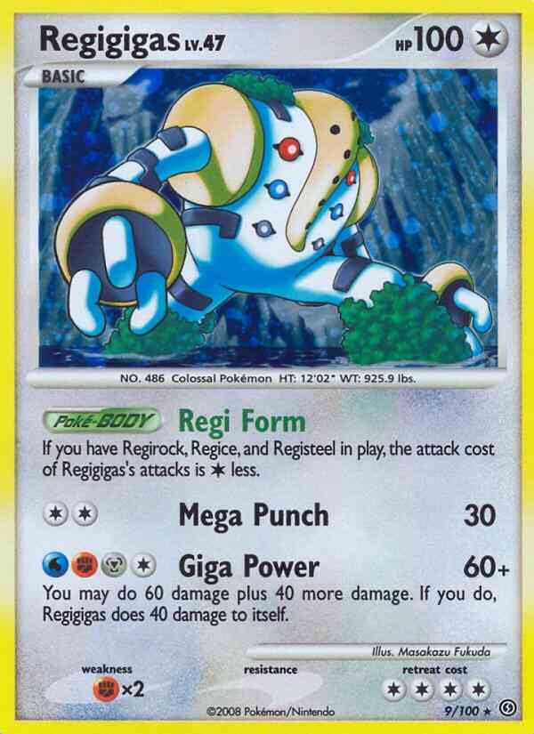 Regigigas - 9/100 - Rare Holo [dp7-9] [Holo]