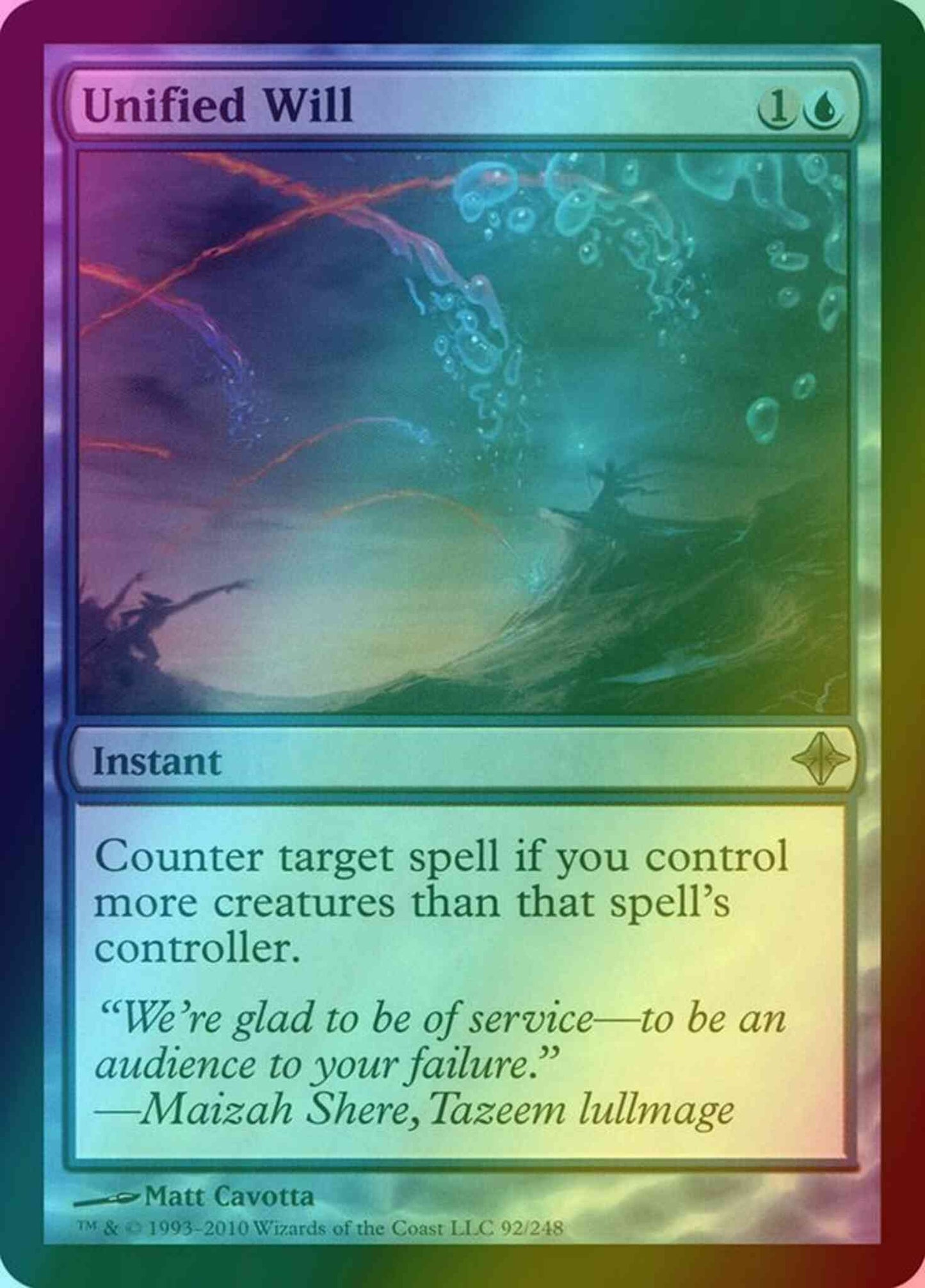 Unified Will [92] [Rise Of The Eldrazi] [Foil]
