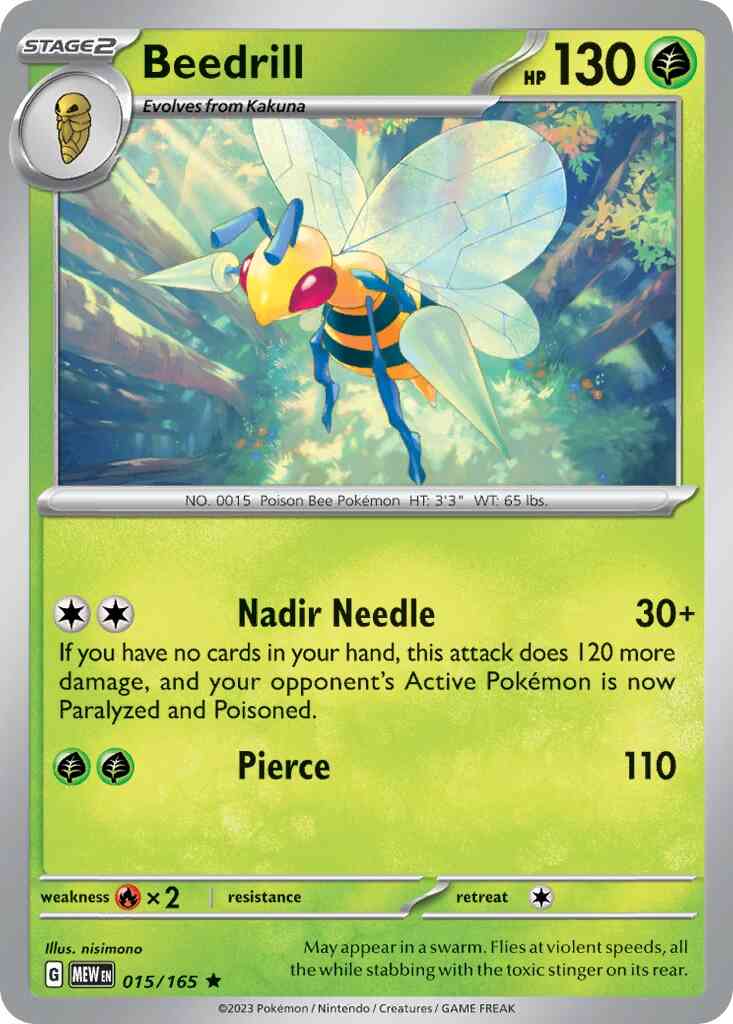 Beedrill - 015/165 - Rare [sv035-015] [Holo]