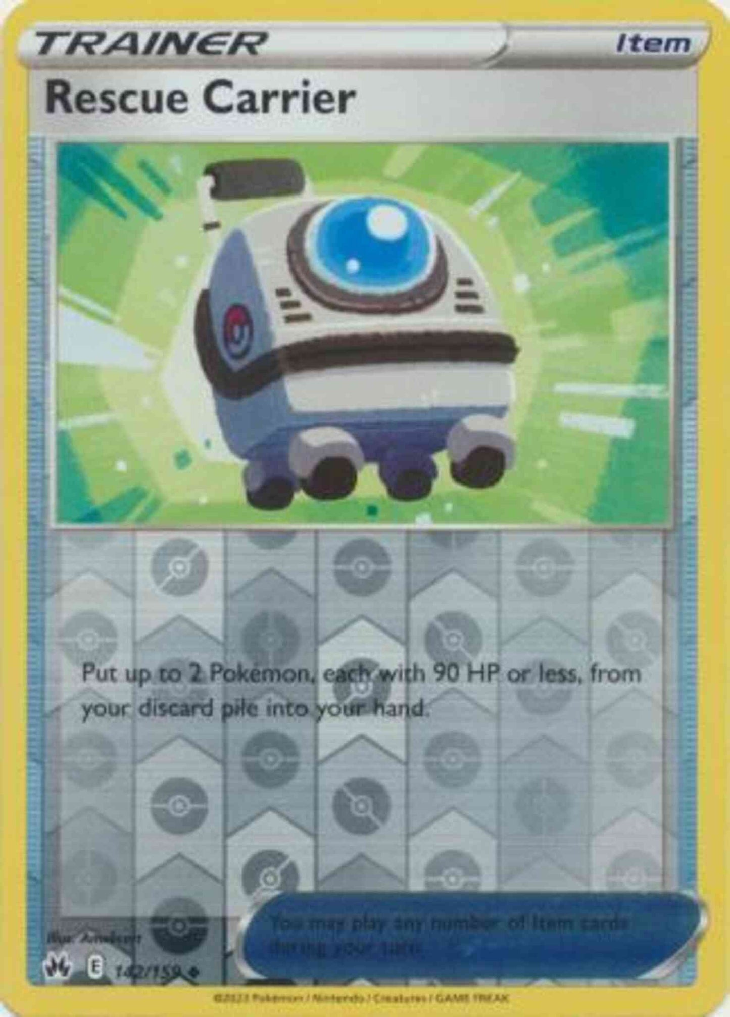 Rescue Carrier - 142/159 - Uncommon [swsh125-142] [Reverse Holo]