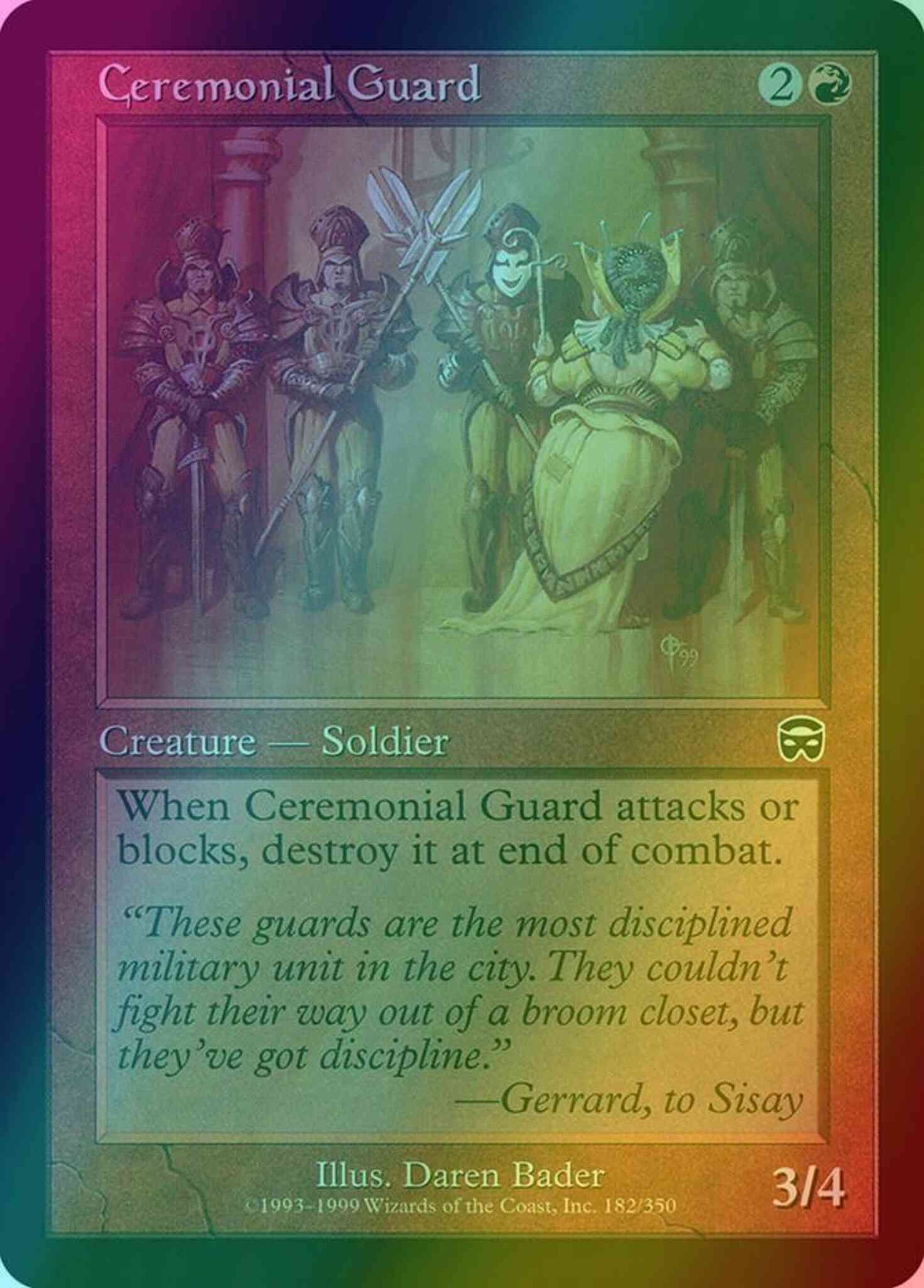 Ceremonial Guard [182] [Mercadian Masques] [Foil]