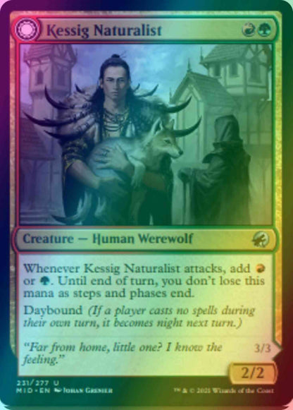 Kessig Naturalist // Lord of the Ulvenwald [231] [Innistrad: Midnight Hunt] [Foil]