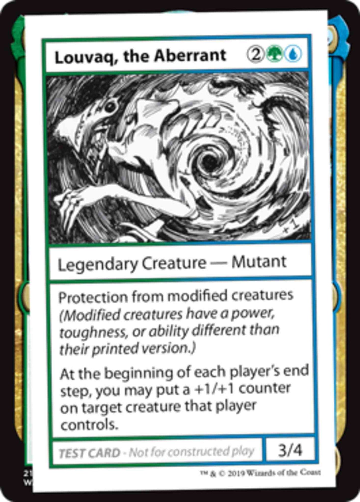 Louvaq, the Aberrant - No Symbol [95] [Mystery Booster Playtest Cards 2021] [Non-Foil]