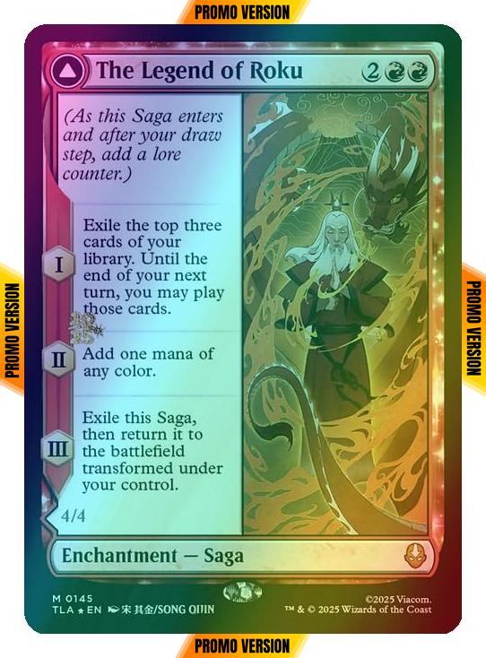 The Legend of Roku // Avatar Roku [145s] [Prerelease] [Avatar: The Last Airbender: Promos] [Foil]