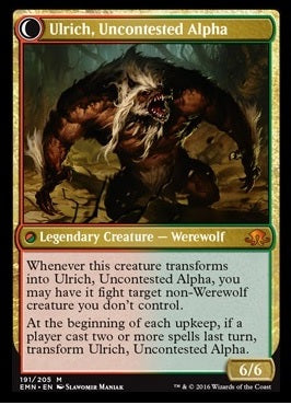 Ulrich of the Krallenhorde // Ulrich, Uncontested Alpha [191] [Eldritch Moon] [Non-Foil]