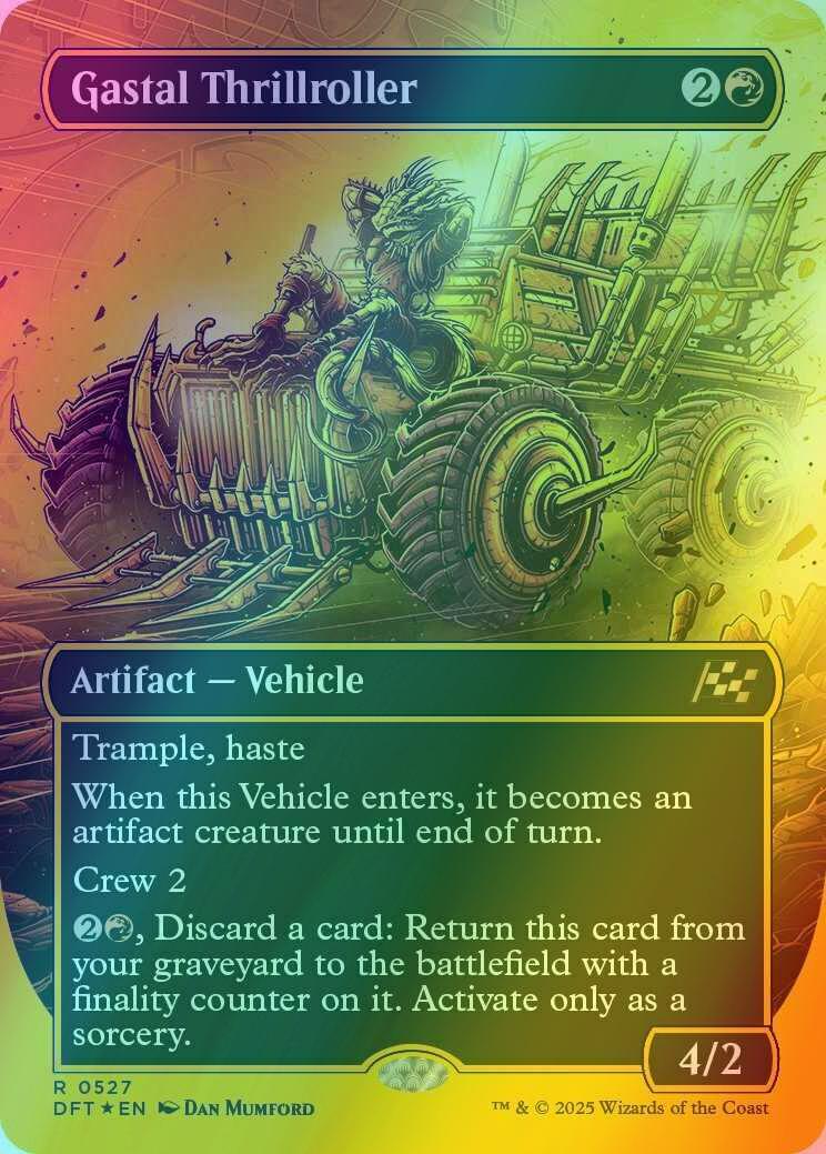 Gastal Thrillroller [527] [Borderless] [Revved Up] [Aetherdrift] [First-place Foil]