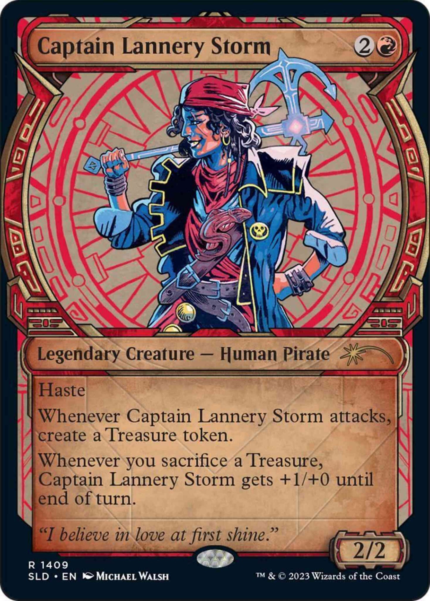 Captain Lannery Storm [1409] [Legends of Ixalan Showcase] [Showcase: LCI] [Secret Lair Drop] [Non-Foil]