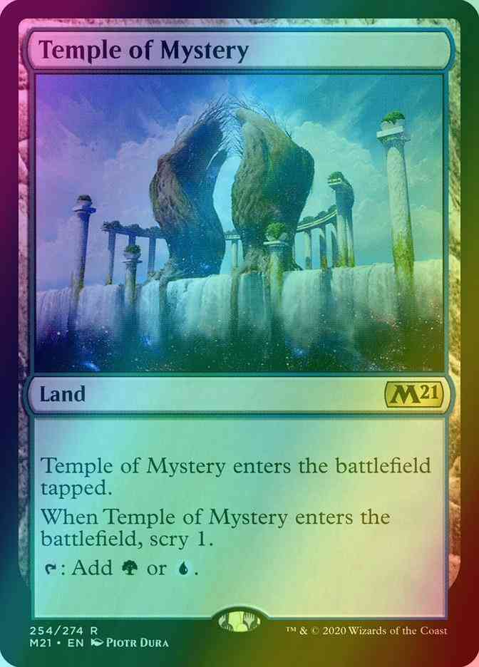 Temple of Mystery [254] [Core Set 2021] [Foil]