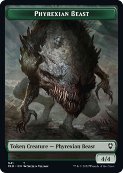 Phyrexian Beast Token (41) // Wurm Token (44) [Commander Legends: Battle for Baldur's Gate: Tokens] [Non-Foil]