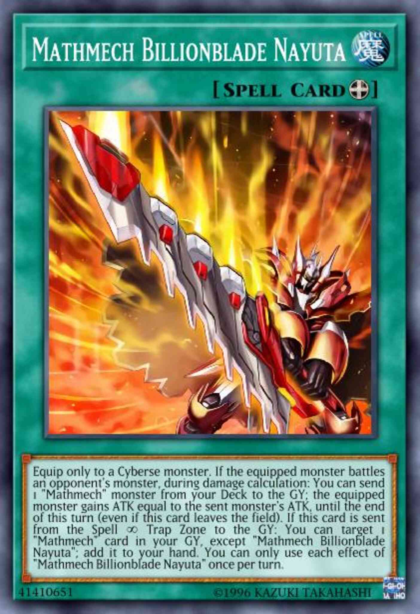 Mathmech Billionblade Nayuta - MYFI-EN011 - Super Rare - 1st Edition