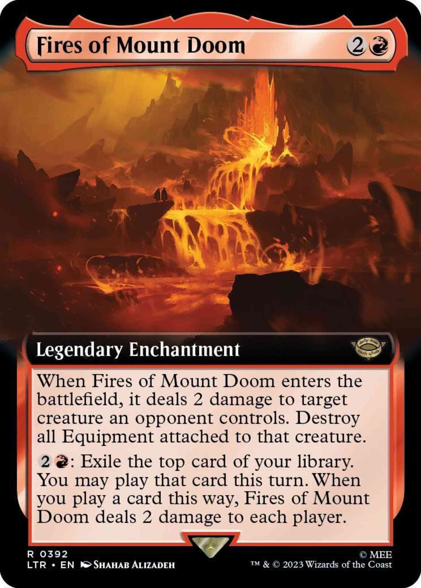 Fires of Mount Doom [392] [Extended Art] [Starter Kit] [The Lord of the Rings: Tales of Middle-earth] [Non-Foil]