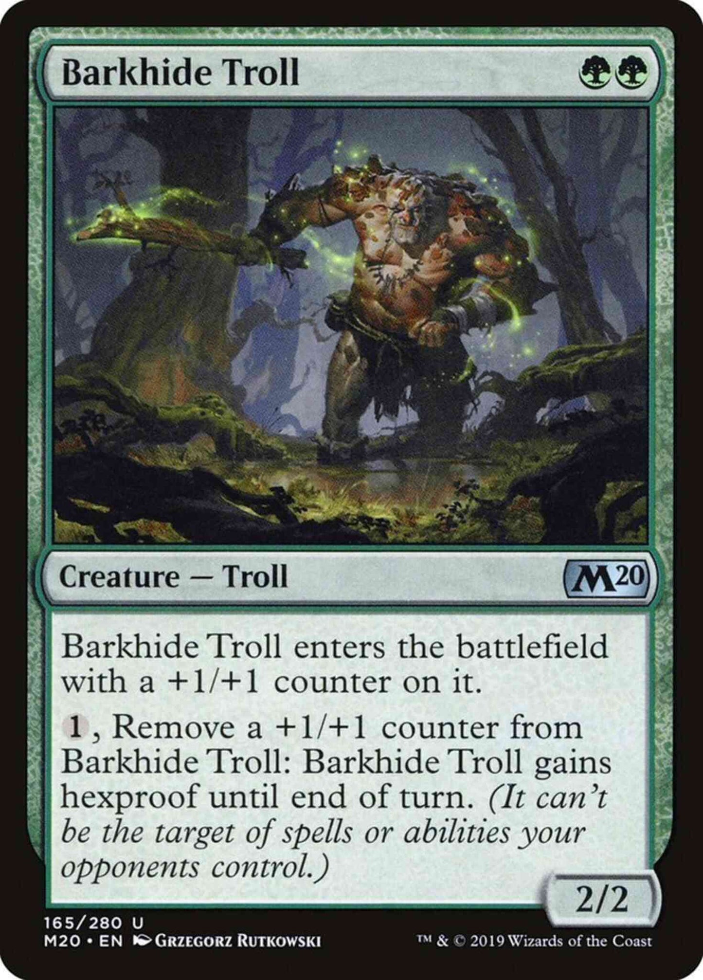 Barkhide Troll [165] [Core Set 2020] [Non-Foil]