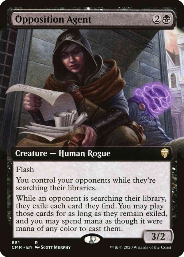 Opposition Agent [651] [Extended Art] [Commander Legends] [Non-Foil]