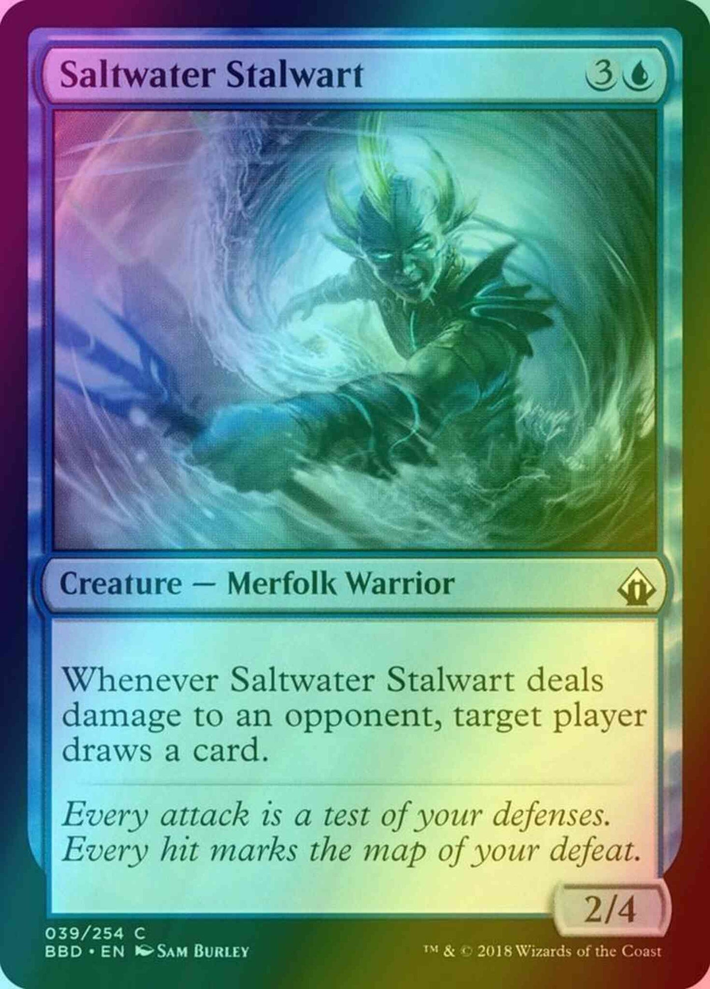 Saltwater Stalwart [39] [Battlebond] [Foil]