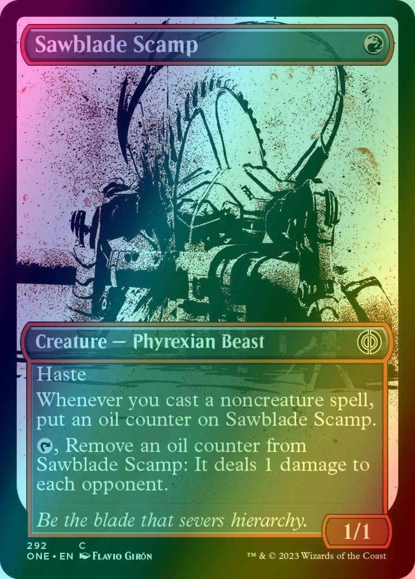 Sawblade Scamp [292] [Full Art] [Ichor] [Phyrexia: All Will Be One] [Foil]