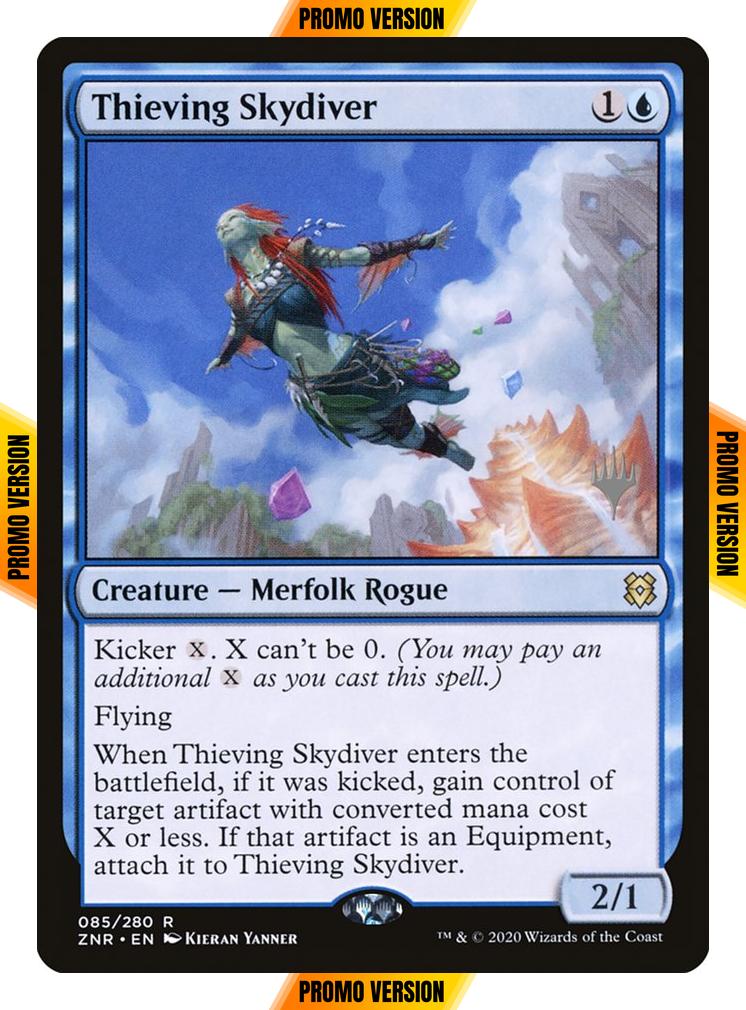 Thieving Skydiver [Promo Pack] [85p] [Zendikar Rising Promos] [Non-Foil]