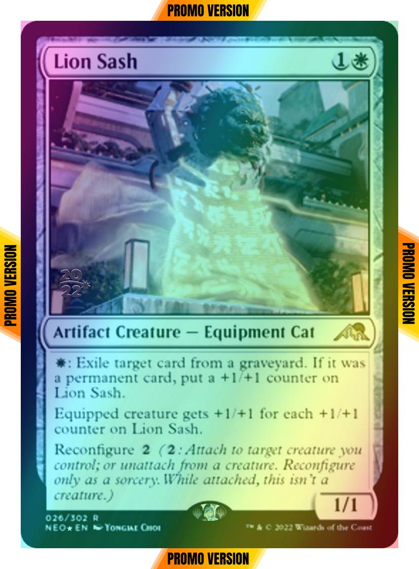 Lion Sash [Prerelease] [26s] [Kamigawa: Neon Dynasty: Promos] [Foil]