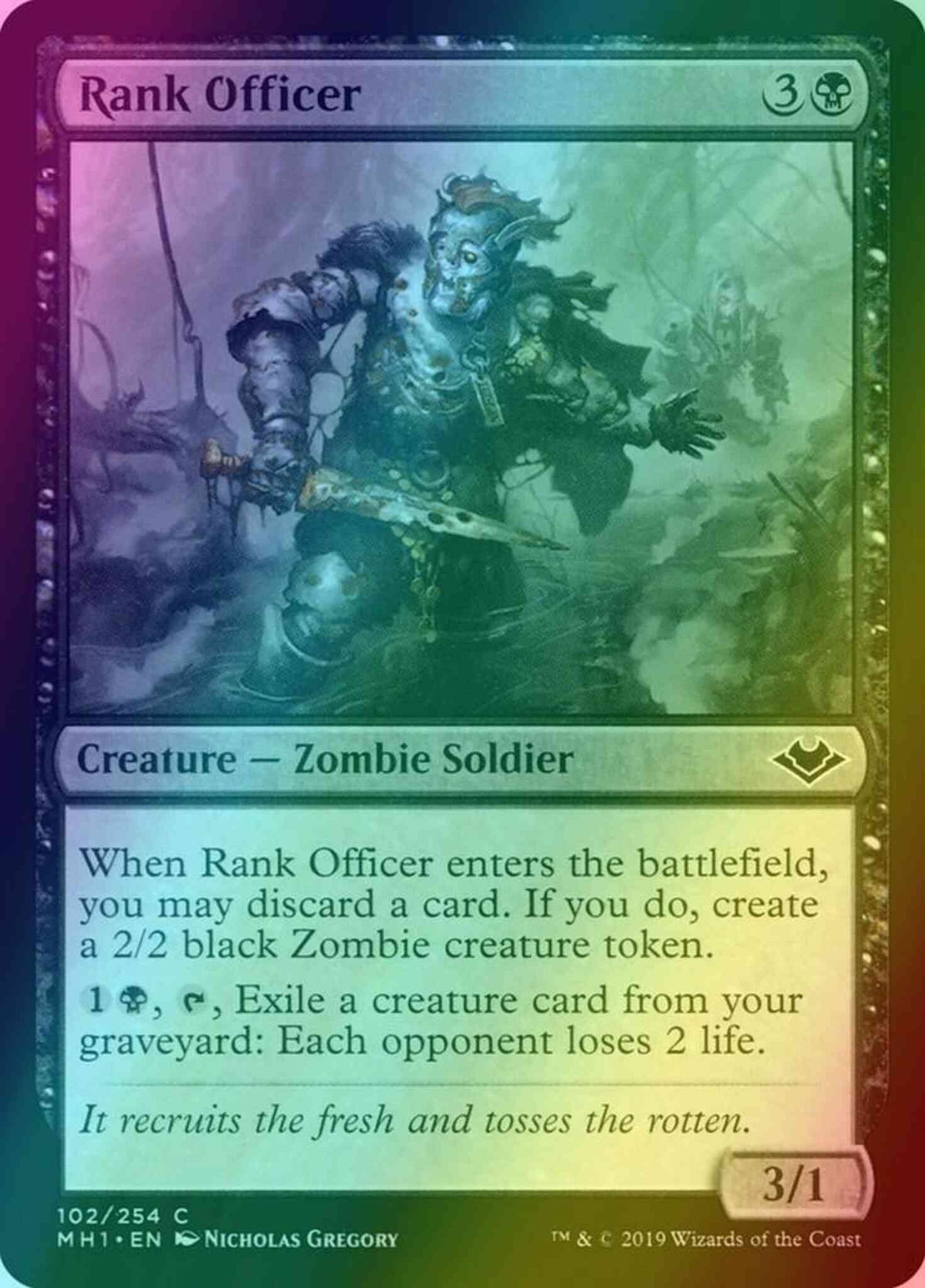 Rank Officer [102] [Modern Horizons] [Foil]