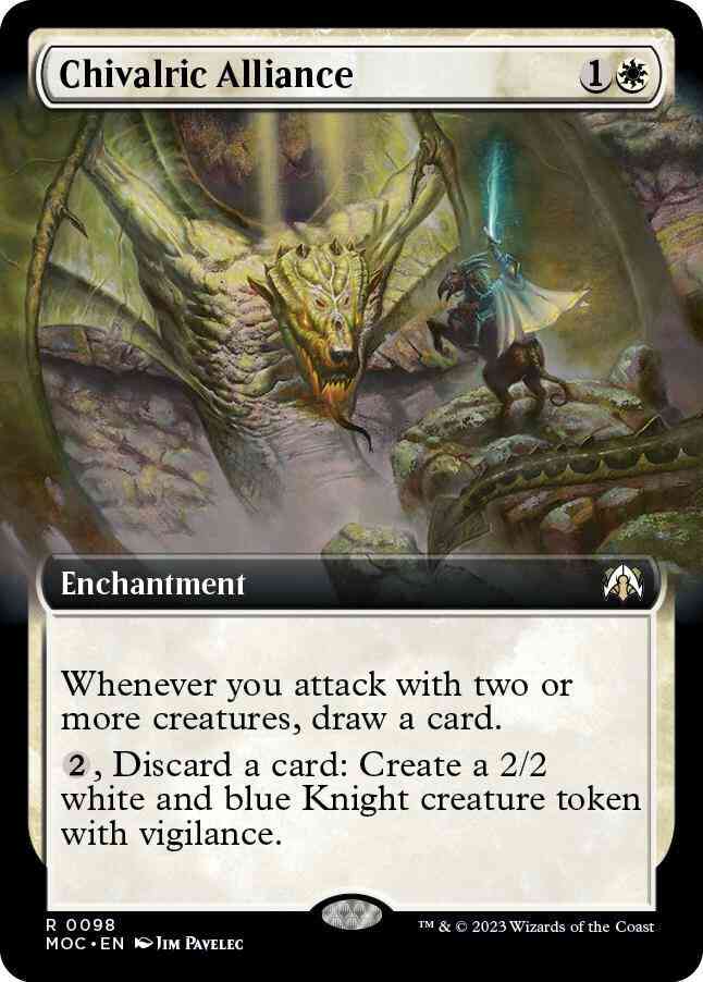 Chivalric Alliance [98] [Extended Art] [March of the Machine: Commander] [Non-Foil]