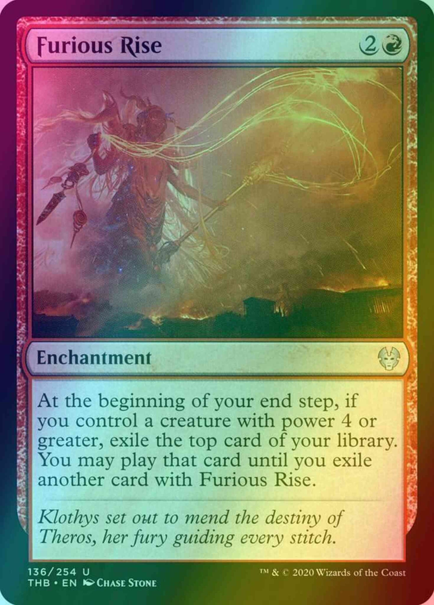 Furious Rise [136] [Theros Beyond Death] [Foil]