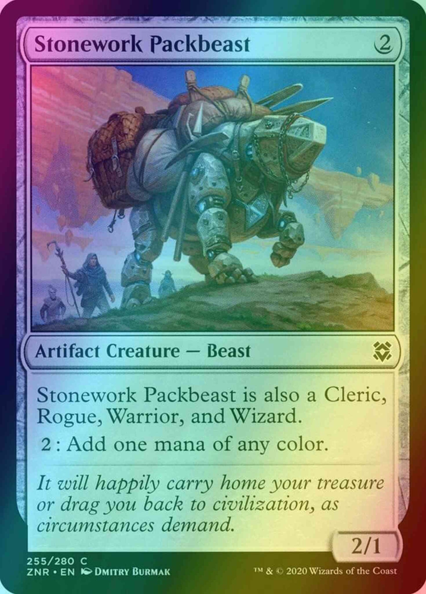 Stonework Packbeast [255] [Zendikar Rising] [Foil]