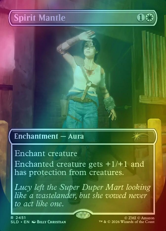 Spirit Mantle [2451] [Borderless] [Fallout: Beyond Vault 33] [Secret Lair Drop] [Foil]