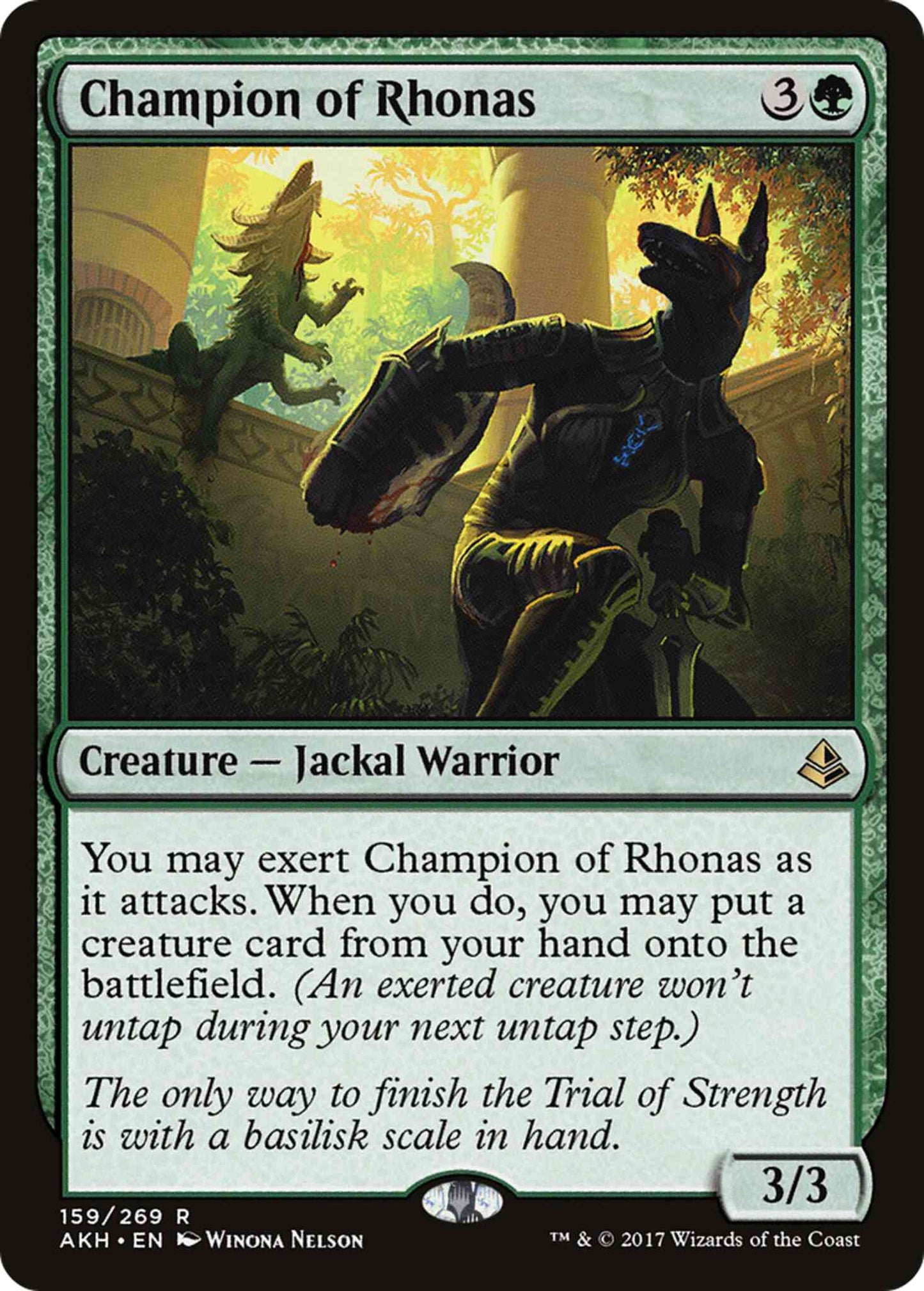 Champion of Rhonas [159] [Amonkhet] [Non-Foil]