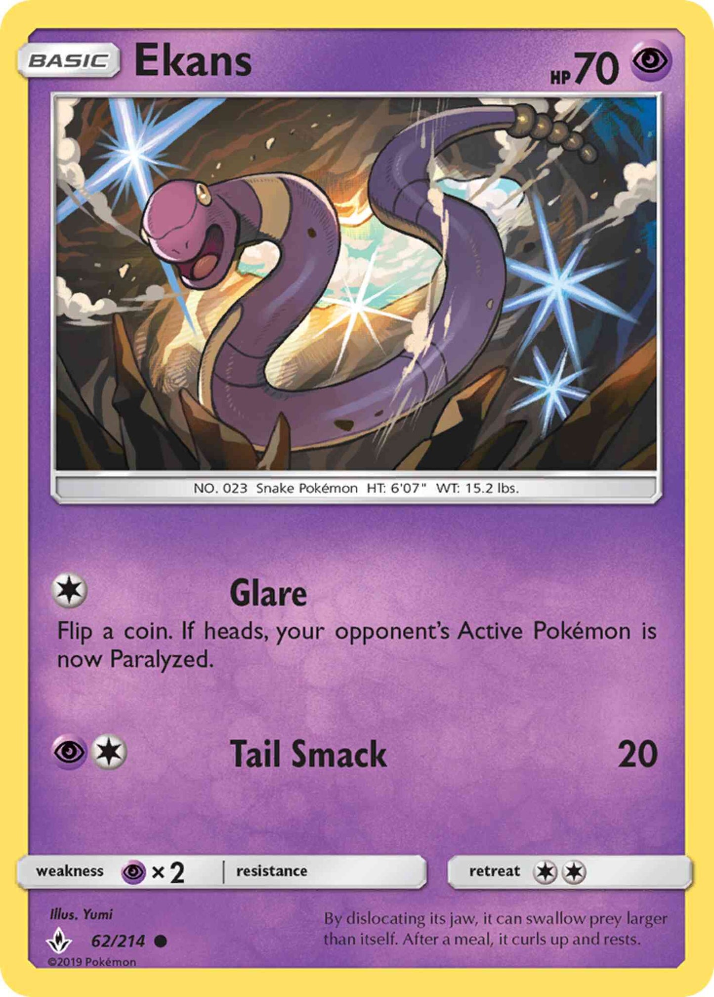 Ekans - 62/214 - Common [sm10-62] [Non-Holo]