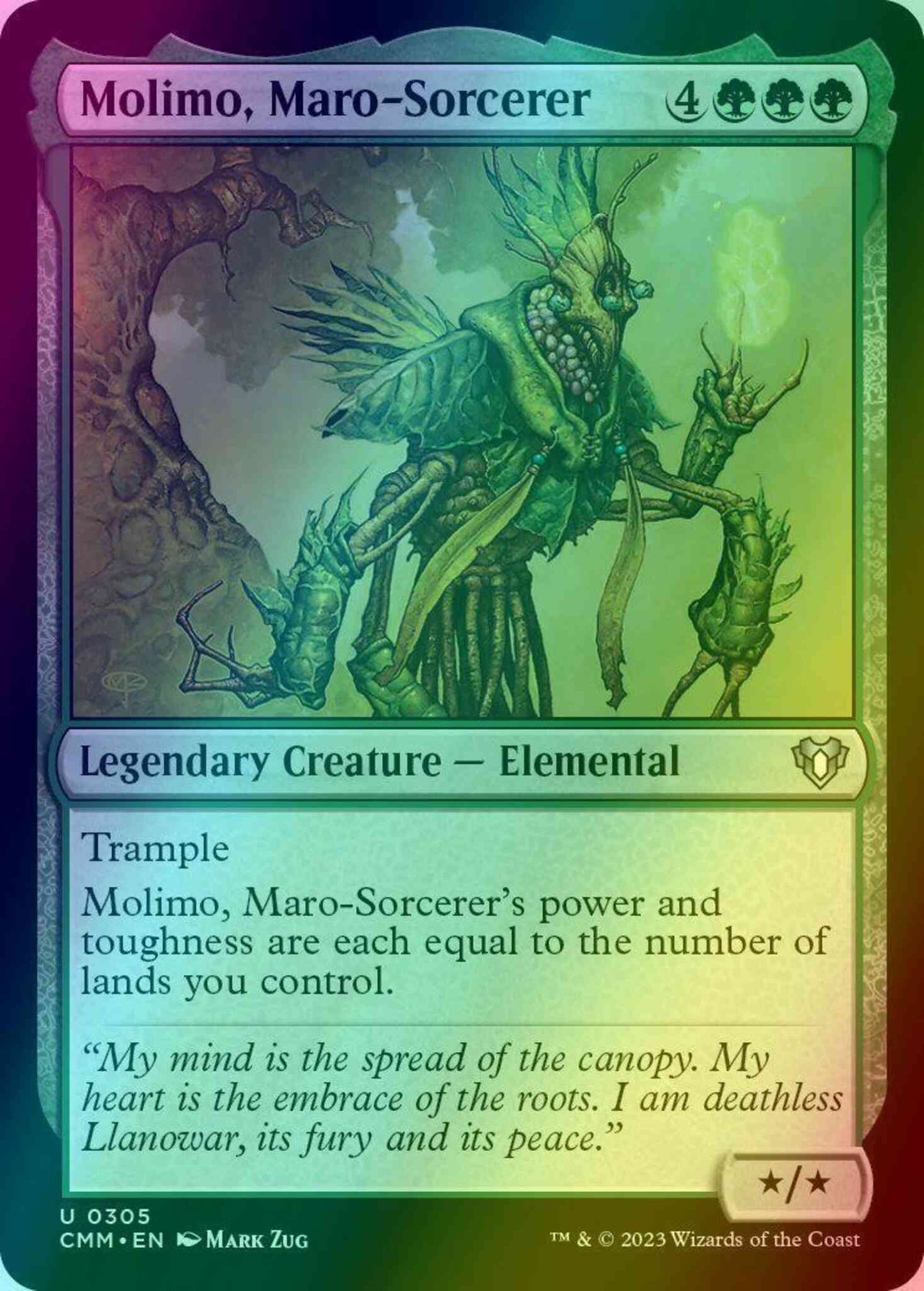 Molimo, Maro-Sorcerer [305] [Commander Masters] [Foil]
