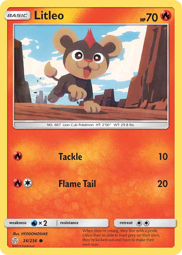 Litleo - 36/236 - Common [sm12-36] [Reverse Holo]