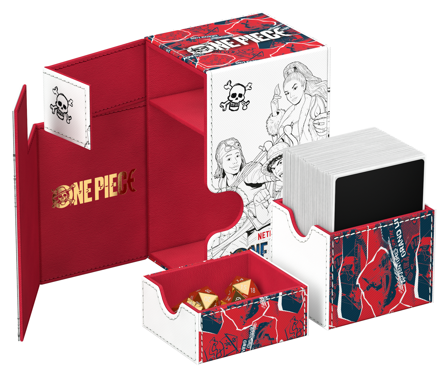 Ultimate Guard Flip'n'Tray Deck Case - 80+ - One Piece - Sketch