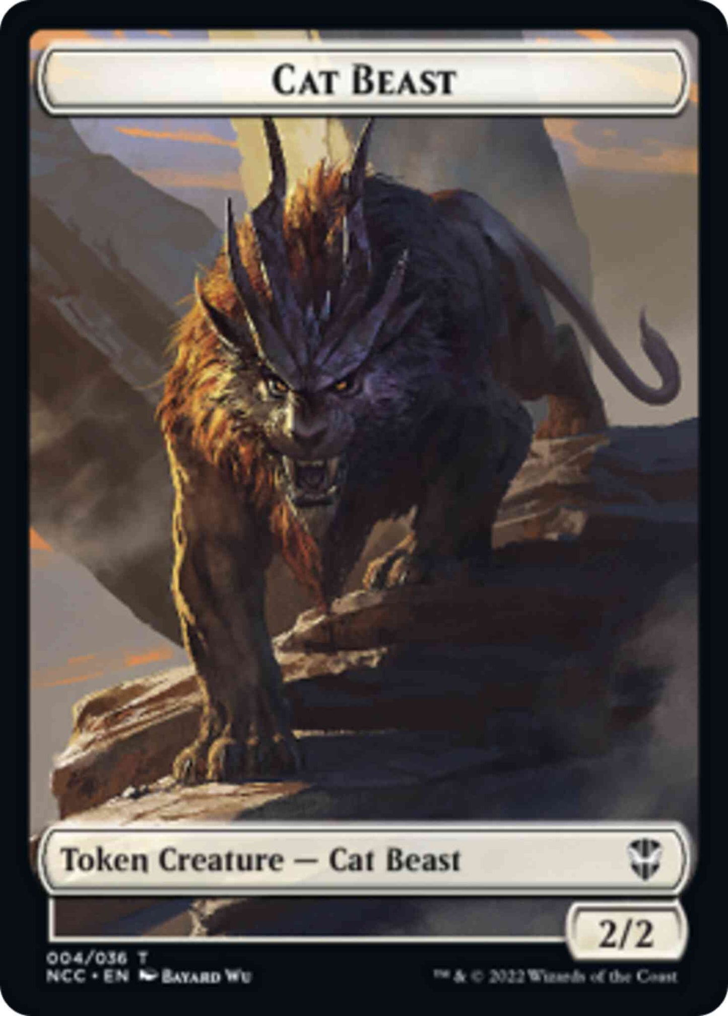 Cat Beast Token (04) // Soldier Token (09) [Streets of New Capenna: Commander: Tokens] [Non-Foil]
