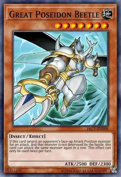 Great Poseidon Beetle - PRC1-EN008 - Super Rare - 1st Edition