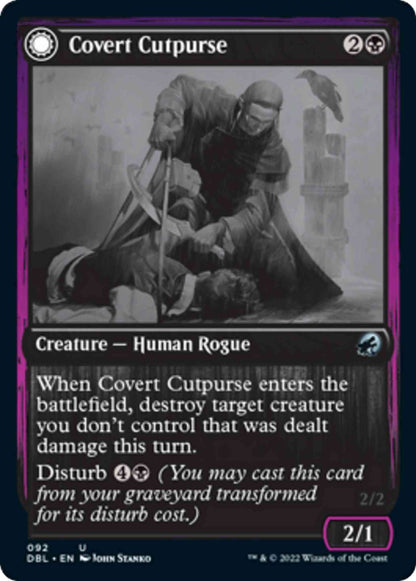 Covert Cutpurse // Covetous Geist [92] [Innistrad: Double Feature] [Non-Foil]