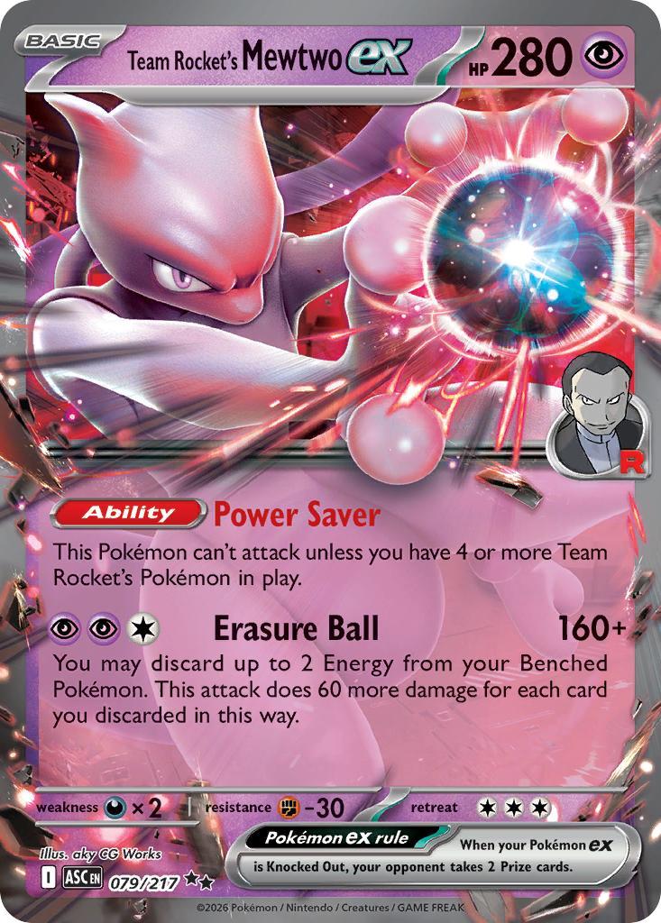Team Rocket's Mewtwo ex - 079/217 - Double Rare [me025-079] [Ultra]