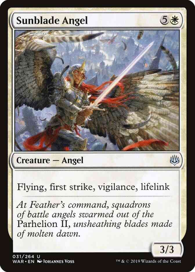 Sunblade Angel [31] [War of the Spark] [Non-Foil]