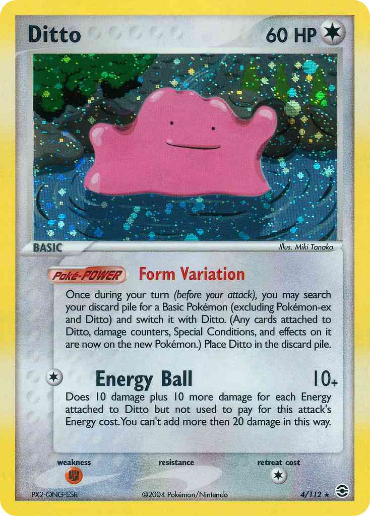 Ditto - 4/112 - Rare Holo [ex6-4] [Reverse Holo]