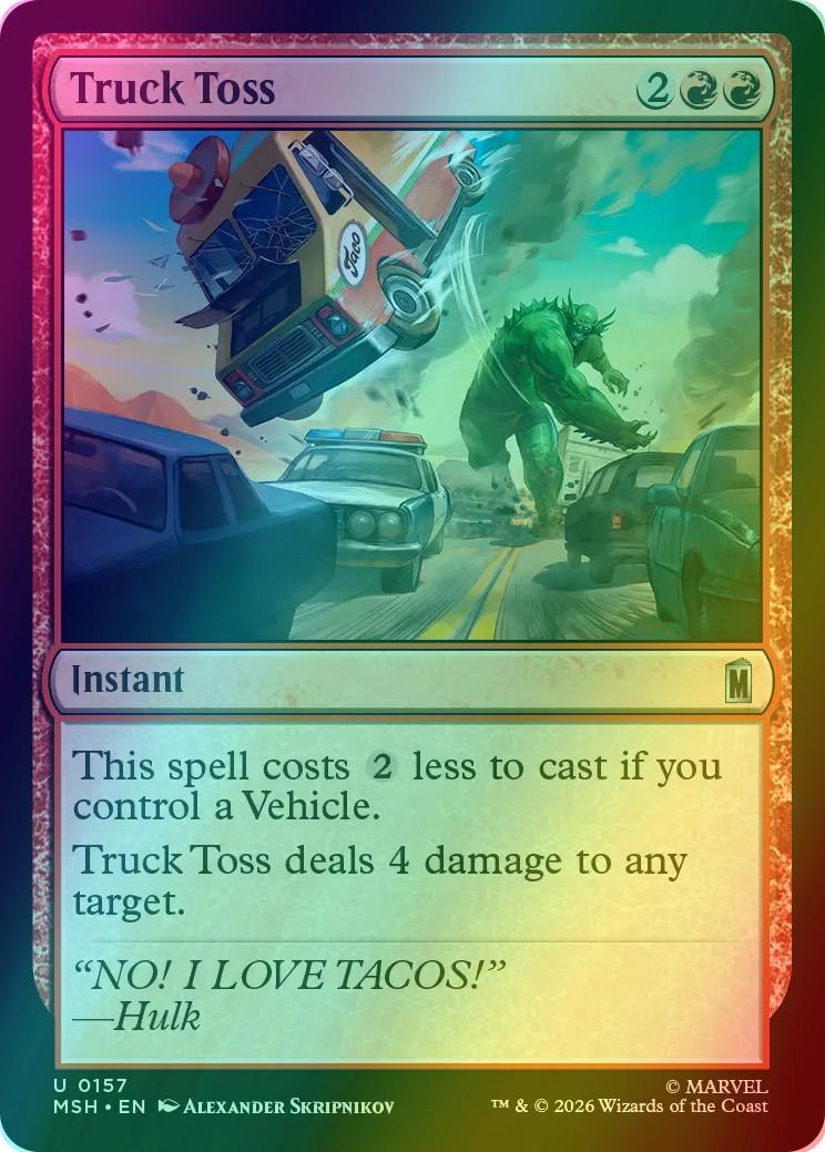 Truck Toss [157] [Marvel Super Heroes] [Foil]