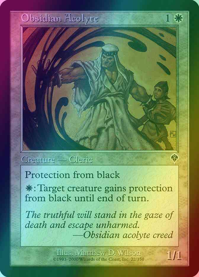 Obsidian Acolyte [22] [Invasion] [Foil]