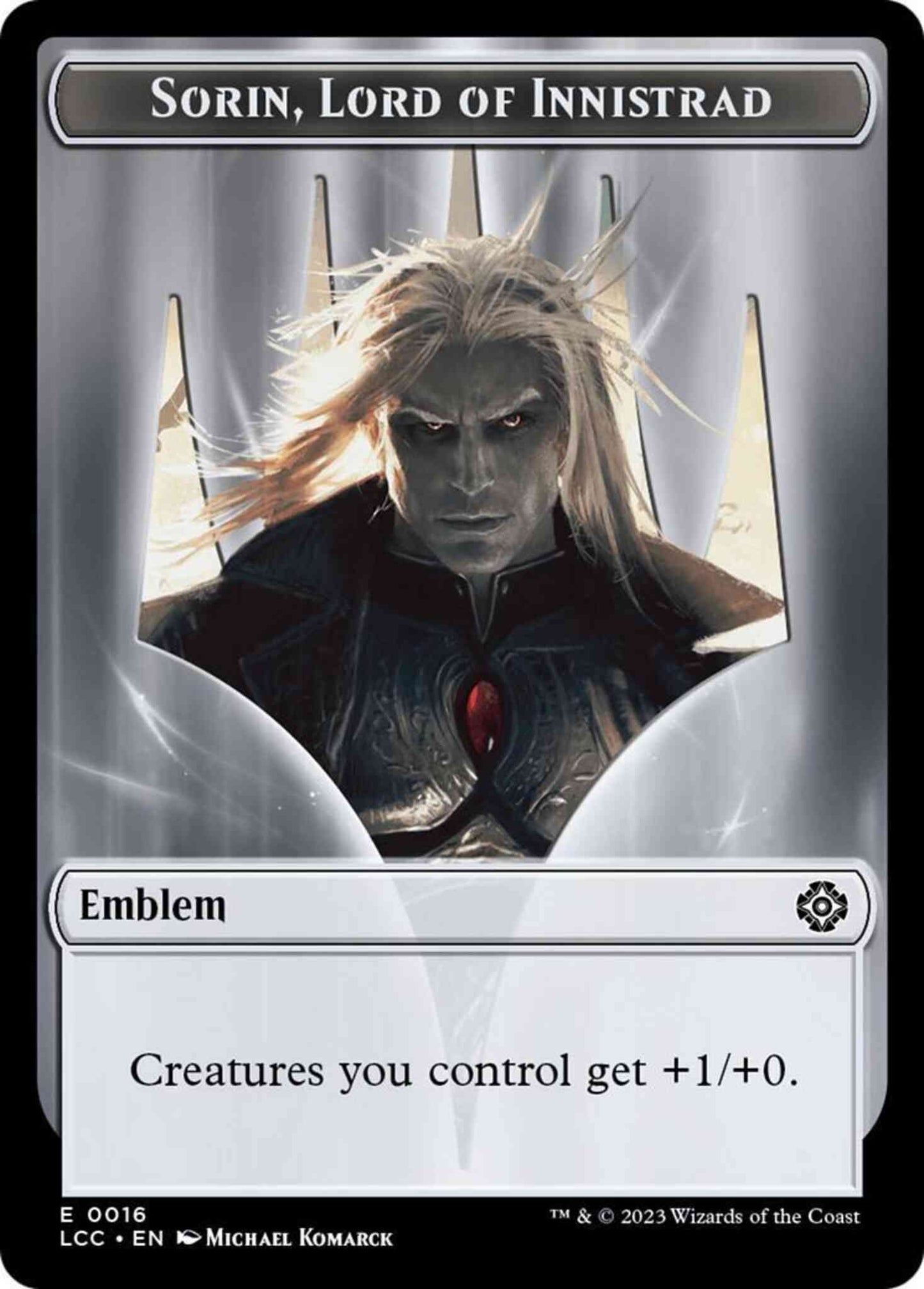 Sorin, Lord of Innistrad Emblem (16) // Vampire Token (04) [The Lost Caverns of Ixalan: Commander: Tokens] [Non-Foil]