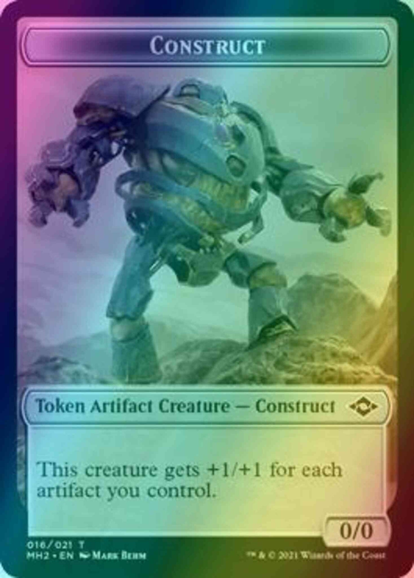Construct Token (16) // Squirrel Token (11) [Modern Horizons 2 Tokens] [Foil]