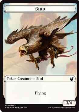 Bird Token (01) // Sculpture Token (24) [Commander 2019 Tokens] [Non-Foil]