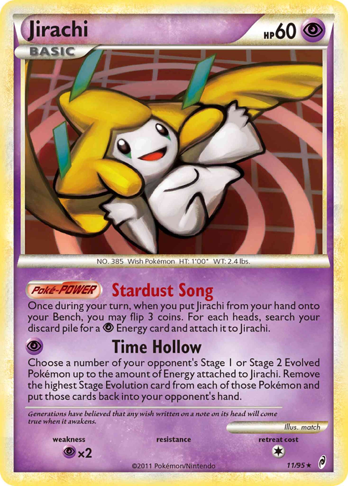 Jirachi - 11/95 - Rare Holo [col1-11] [Reverse Holo]