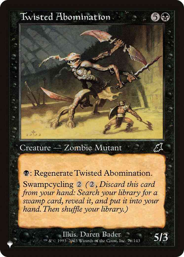 Twisted Abomination [SCG-76] [The List] [Non-Foil]