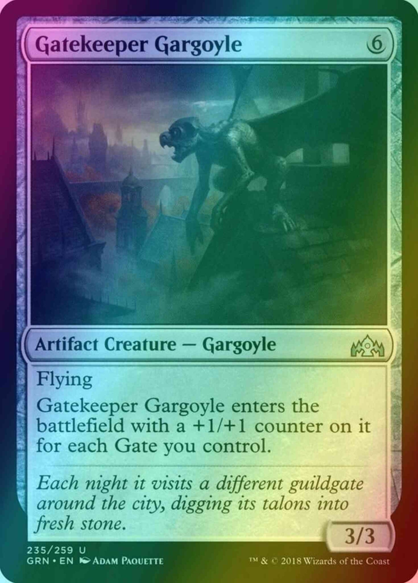 Gatekeeper Gargoyle [235] [Guilds of Ravnica] [Foil]