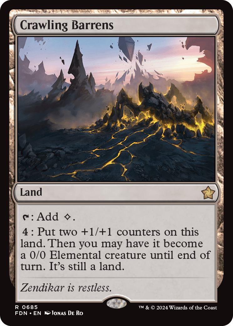 Crawling Barrens [685] [Foundations] [Non-Foil]