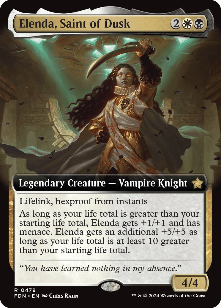 Elenda, Saint of Dusk [479] [Extended Art] [Foundations] [Non-Foil]