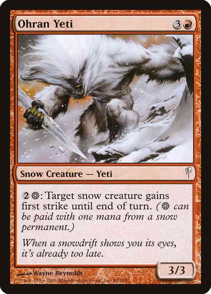 Ohran Yeti [93] [Coldsnap] [Non-Foil]