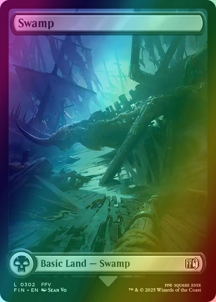 Swamp [302] [Full Art] [FINAL FANTASY] [Foil]